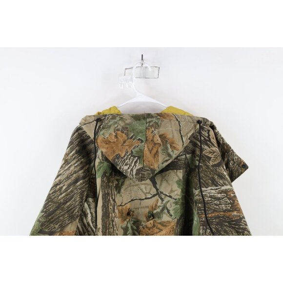 Vintage 90s Mens XL Distressed Quilted Realtree Camouflage Hooded Jacket AS IS - Picture 15 of 16